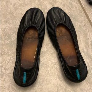 Tieks mat black.  Heavily worn